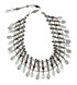 One of a Kind Sterling Silver Swarovski Crystal Portside Glamour Collar Necklace