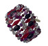 Limited Edition Modern & Vintage Swarovski Crystal Red Cuff Bracelet 