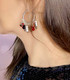 Limited Edition Sterling Silver Hoop Earrings with Swarovski Crystal Rebellion Fringe 