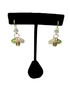 Limited Edition Soft Colored Swarovski Crystal & Sterling Silver Triple Drop Dangle Earrings