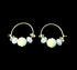 Limited Edition Soft Colored Swarovski Crystal & Sterling Silver Hoop Earrings