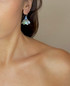 Limited Edition Pastel Swarovski Crystal & Sterling Silver Cocktail Cluster Earrings