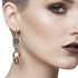 Sterling Silver Skull Earrings – Swarovski Crystal, Metallic Rose Gold, Limited Edition