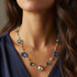 Limited Edition 14K Gold Filled Aquamarine Necklace featuring rare Swarovski Crystals