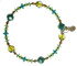 Green Crystal bracelet... Crystals from Swarovski by designer karen curtis 