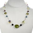 Chunky Necklace featuring Sterling Silver, Rare & Modern Swarovski Crystal in Botanical Colors