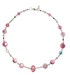 Copy of 14k Gold Filled Limited Edition Modern & Vintage Swarovski Crystal Pink Chunky Necklace
