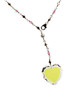 Limited Edition 14k Gold Filled Clear and Pink Crystal Heart Necklace