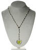 Limited Edition 14k Gold Filled Clear and Pink Crystal Heart Necklace