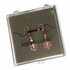 Limited Edition Sterling Silver Pink Dangle Earrings Featuring Rare Vintage Swarovski Crystals