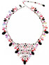 Perfect Valentine's Day jewelry.  This necklace is made with all Swarovski crystal most of which are antique, discontinued, and very rare ELEMENTS. This collection of jewelry captures the colors of the holiday and this necklace in particular is the boldest statement piece in the designs.  Swarovski crystal jewelry for Valentine's Day says "I love you" and "You are beautiful".