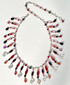 Limited Edition Sterling Silver, Modern + Vintage Swarovski Crystal Adjustable Fringe Amore Necklace