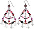 Sterling Silver Swarovski Crystal X-LG Amore Chandelier Earrings