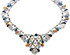 Elegant shape and wonderful color composition make this necklace a client favorite.