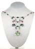 Swarovski crystal colorful necklace made in NYC by Karen Curtis