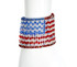 American Flag Olympic Bracelet. Made in NYC by Karen Curtis using over 500 Crystals from Swarovski