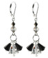 Elegant Swarovski crystal earrings with sterling silver by the Karen Curtis Jewelry Company in New York City.