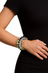 One-of-a-Kind Spiked Cuff Bracelet with Swarovski® Crystals & 14k Gold-Filled – Citron & Smoke