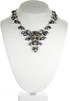 Designer crystal necklace made with rare Swarovski Crystal and fine metal