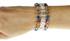 Cuff Bracelet with multi colored rare Swarovski Crystal. 