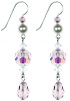 Elegant purple Crystal Earrings made by NYC Jewelry Designer Karen Curtis.