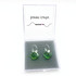 Sterling Silver Swarovski Crystal Peridot Crystal Hoop Earrings
