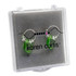 Sterling Silver Swarovski Crystal Peridot Crystal Hoop Earrings