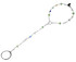 Sterling Silver Swarovski Crystal Peridot Hand Chain Wire Wrap Bracelet