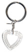 VINTAGE SWAROVSKI HEART ON STERLING SILVER - HEART KEYRING