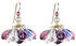 Purple Cluster Earrings - February Birthstone