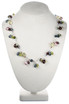 Sterling Silver Swarovski Crystal Double Drop Necklace - Botanical Jewelry