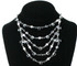 This bib necklace is Karen’s signature style. Handmade with crystals from Swarovski . Sterling Silver. Limited Edition made with very rare discontinued Swarovski that date back to the 1930's..