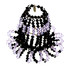 Crystal Chandelier Light Bulb Covers - Black & Purple