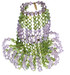 Crystal Candelabra Light Bulb Covers - Peridot & Violet