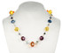 colorful crystal necklace with rare swarovski and 14K gold