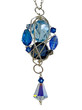 Sterling Silver Swarovski Crystal Pendant Necklace - Blue