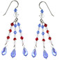 Swarovski crystal earrings with an American flare by Karen Curtis NYC
