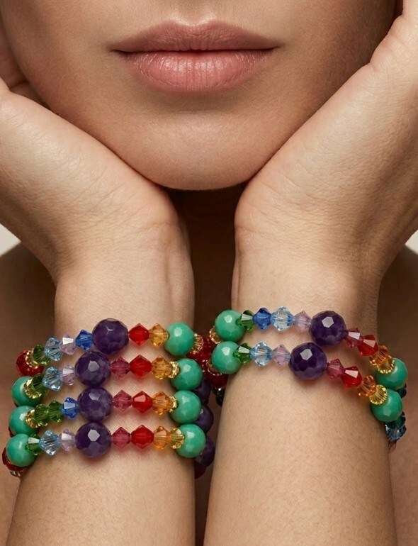 Elegant Swarovski crystal bracelets handcrafted in New York City by designer Karen Curtis featuring sparkling limited edition crystal jewelry made with fine metals.