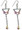 Divine bridal earrings are Made with SWAROVSKI ELEMENTS on Sterling Silver. A beautiful long and playful design