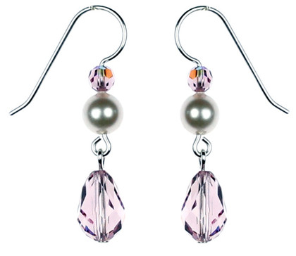 GiftJewelryShop Blue with Grey Aids Ribbon Light Amethyst Crystal June Birthstone Flower Dangle Charm Bracelets GiftJewelryShop Blue with Grey Aids Ribbon Light Amethyst Crystal June Birthstone Flower Dangle Charm Bracelets
