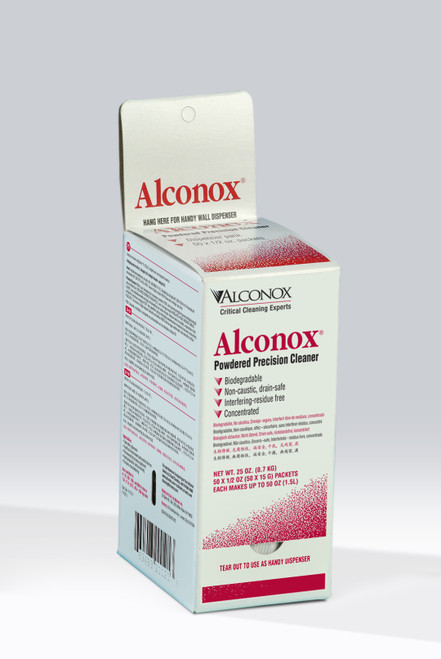 Alconox Powder Detergent, Dispenser Box (50 x 1/2 oz or 15g)