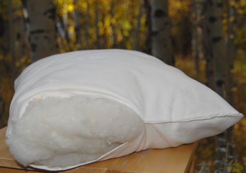 Wool Fill Pillow- Organic Wool Fill Pillow- Organic