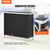 VEVOR Folding Portable Bar Table, Tradeshow Podium Table for Indoor, Outdoor, Party, Picnic, Exhibition, Includes Carrying Case, Storage Shelf and Black Skirt, 38.39" x 15.16" x 34.25"