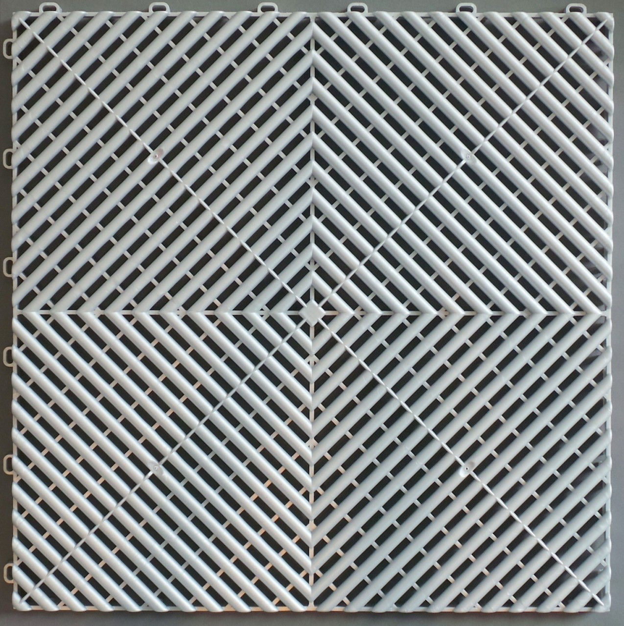 Ribtrax Pro STANDARD "Pearl Silver" Tiles (6-Pack) Tile Size: 15 3/4" x 15 3/4" (1 Tile = 1.72 sq ft)