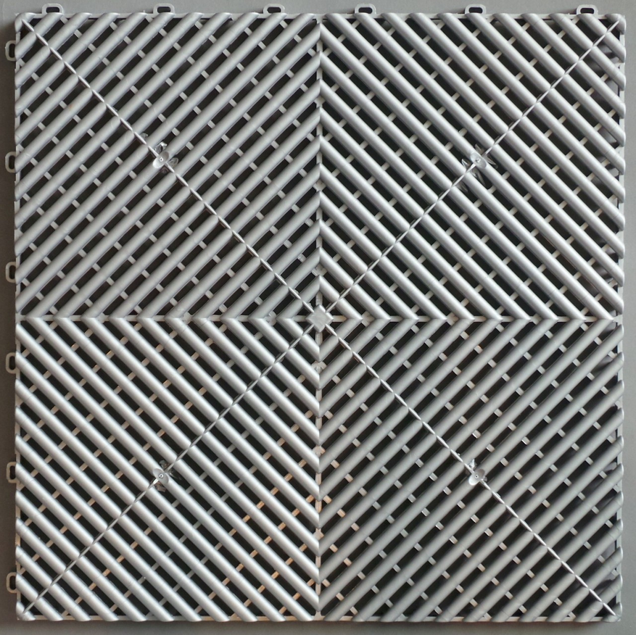 Ribtrax Pro STANDARD "Pearl Grey" Tiles (6-Pack) Tile Size: 15 3/4" x 15 3/4" (1 Tile = 1.72 sq ft)