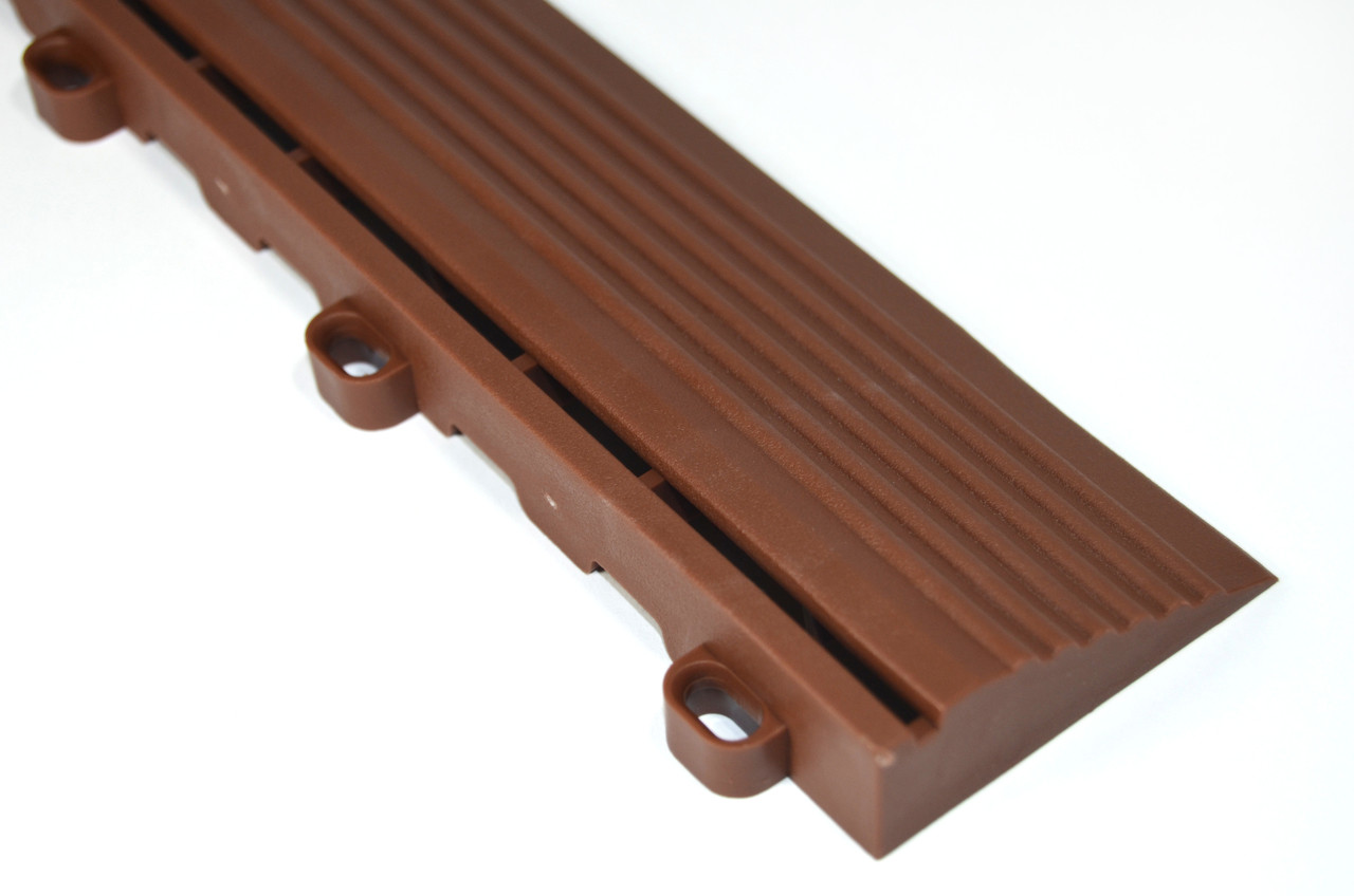 Chocolate Brown SwissTrax Edges (10-Pack) - Size: 15.75"[L] x 2-1/2"[W]
