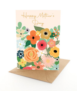 Mum Peach Florals