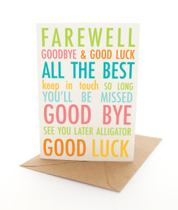 Farewell Goodbye