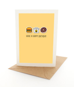 Birthday Stickers Yellow