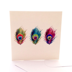 Three Peacocks